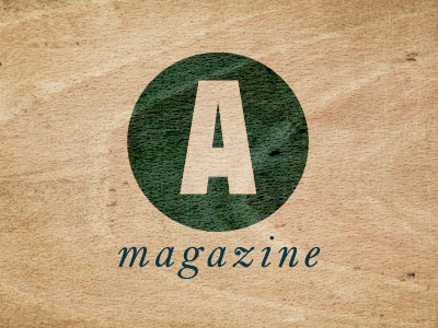 A Magazine branding identity logo magazine