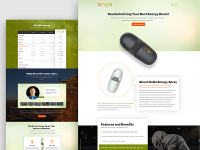 Landing Page for Ongo Energy branding dashboard design ecommerce graphic design illustration landingpage logo ui ui design