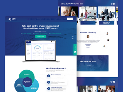 SAAS Services Homepage Design