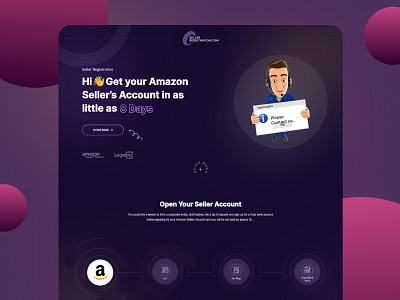 Seller Registration Website UI/UX Design