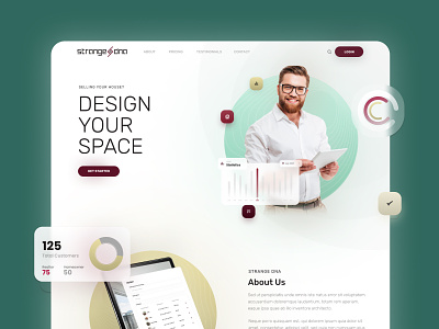 Homepage Design for SAAS Company