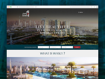 Wasl 1- Real Estate Website Design, UI/UX case study case study clean minimal. real estate website uiux design uiux studio website design