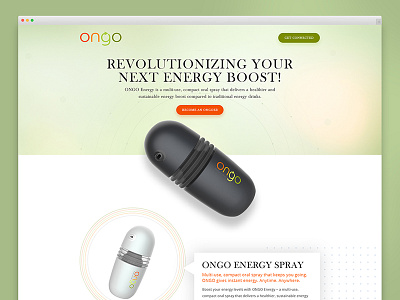 Ongo Energy - Landing Page Redesign clean design conversion conversion rate landing page design landing pages modern aesthetic product pages redesign web website redesigns