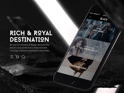 Black Fashion Mobile App