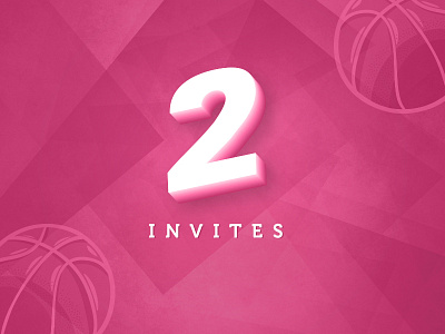 2 Dribbble Invites available basketball contest. dribbble icon invitations invite invites uniform