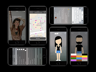 Dating app concept 2 ios mobile design sketch