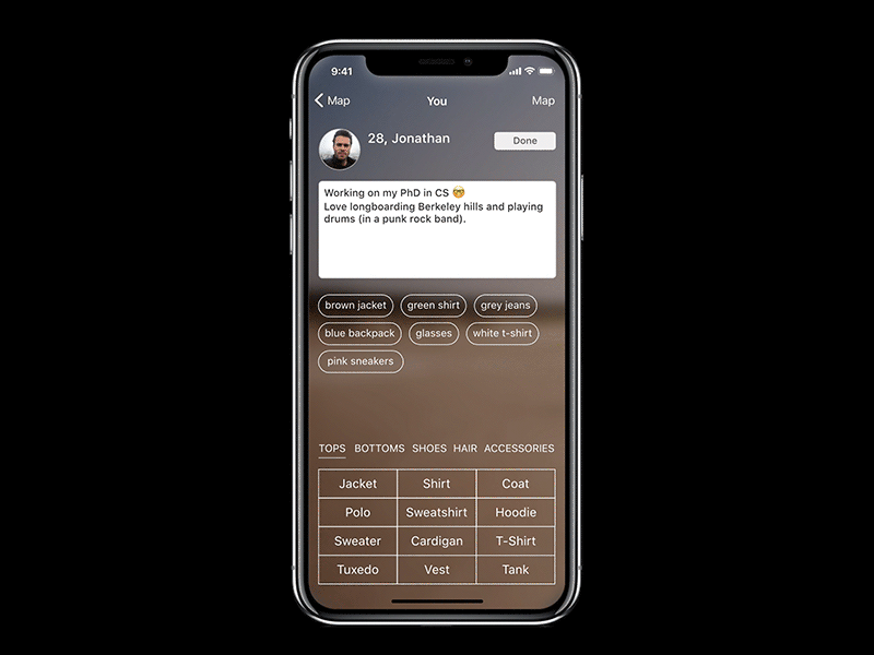 icebreaker 1.0 animation dating ios iphone x kite compositor mobile design sketch ui ux