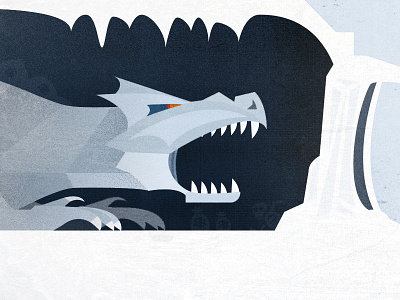 Dragon blue dragon ice illustration knight medieval texture vector