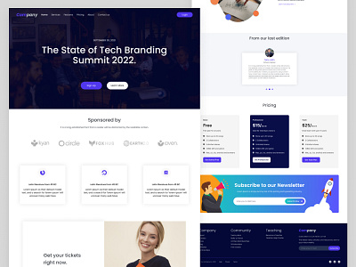 Tech Company Landing Page