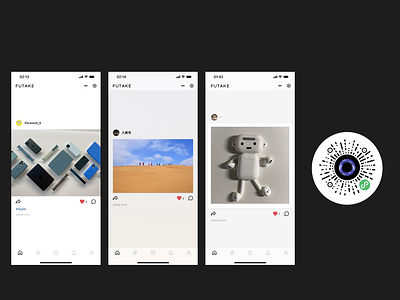 FUTAKE app branding design instagram photo picture tiktok ui wechat