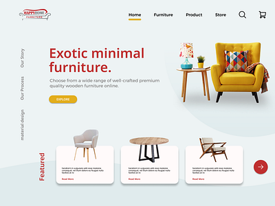 HappyHome Furniture Landingpage