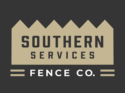 Southern Services Logo Design branding design fence icon logo southern typography vector