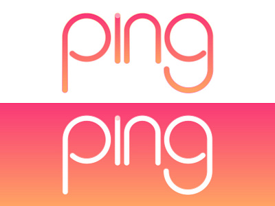Ping Logo branding design identity logo logotype thirtylogos