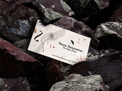 White Violin Business Card