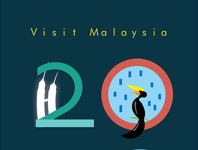 visit Malaysia poster competition 2020. illustration malaysia