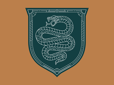 Slytherin apparel badge branding design film geometric graphic design illustration line lineart logo minimal monoline poster snake
