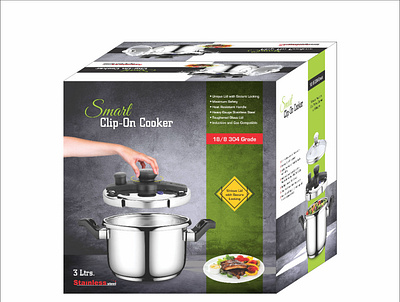 Smart Clip-on Cooker Packaging Design box branding cooker box packaging design graphic irzza packaging