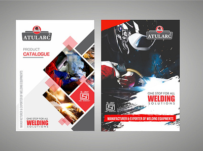 Atul Arc Catalogue Cover Design branding cover design graphic illustration irzza welding catalogue cover design welding product