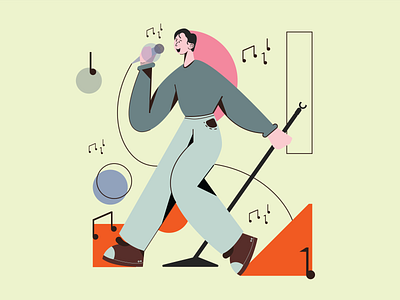 Sing!!! adobe illustrator animation character design design flat flat design flat illustration graphic design icon illustration illustrator logo original pose typography ui ux vector vector design visual