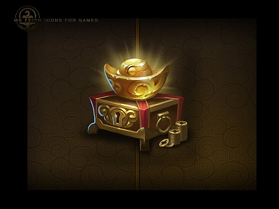 Treasures chinese game icon slots treasure