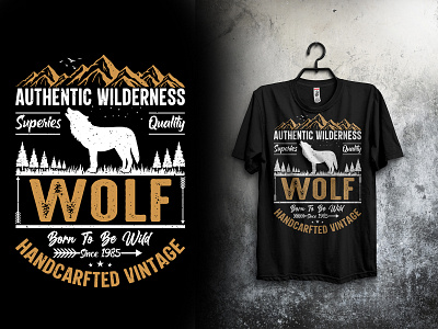 Wolf T-shirt logo design t shirt design vintage retro t shirt design wolf t shirt
