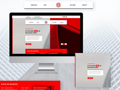 BRM Website art direction ui ux