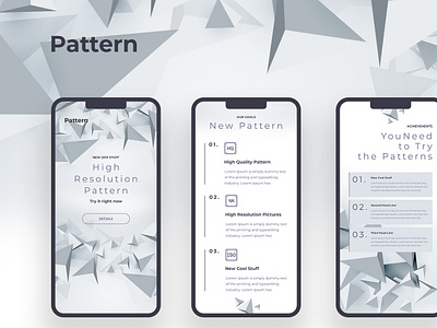 Pattern mobile responsive design retina ui ux website