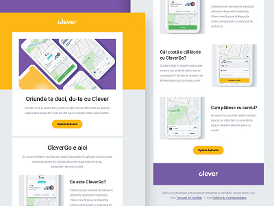 Newsletter Clever mobile app taxi app