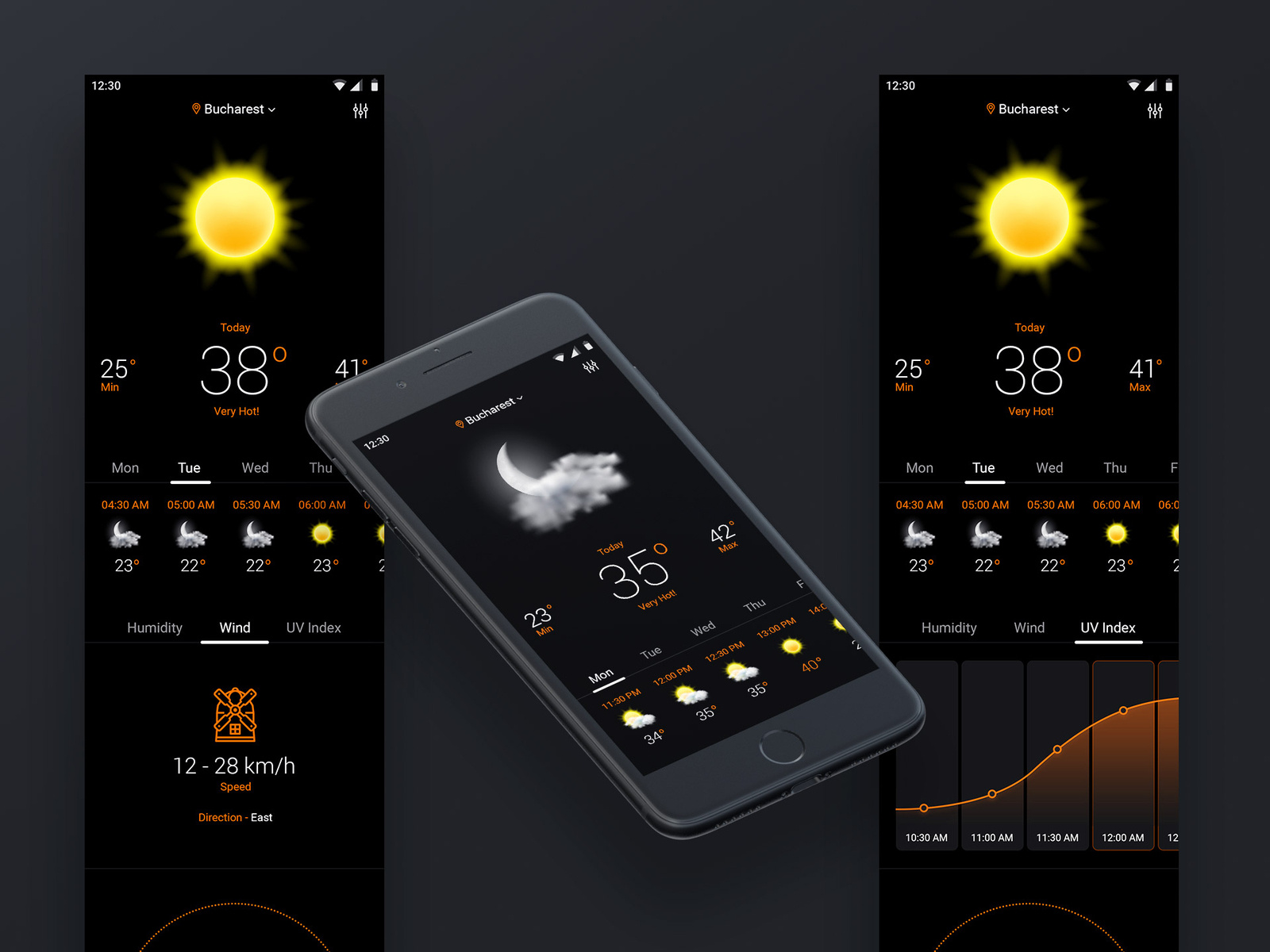 Weather App Concept by Bostan Florin on Dribbble