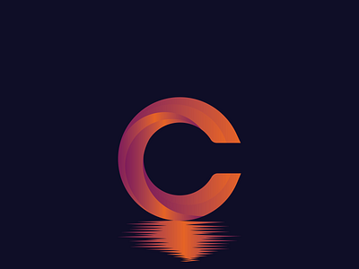 Modern letter C logo