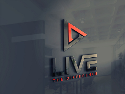 LIVE THE DIFFERENCE LOGO branding creative logo design fiverr graphic design illustration logo logo design logo maker