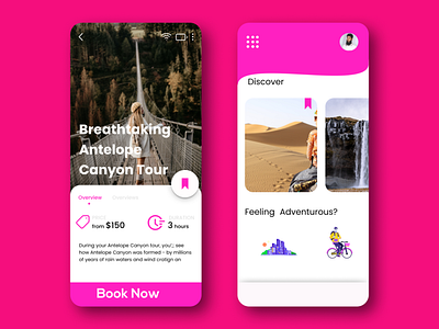 Traveling app UI/UX design