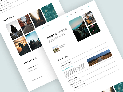 Main page - Photographer ui design