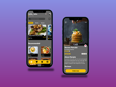 Food Delivery App food app food delivery app mobile app mobile template ui design ui ux design