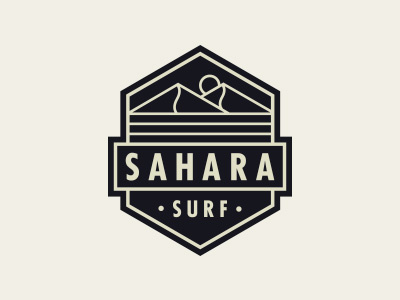 Sahara Surf adventure badge desert holiday logo ocean outdoor sahara surf travel water wave