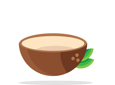 Illustration of Coconut app branding design graphic design illustration logo typography ui ux vector