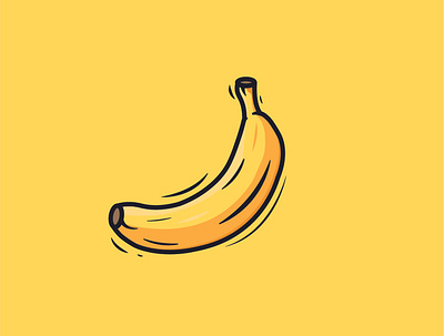 Illustration of Banana app branding design graphic design illustration typography