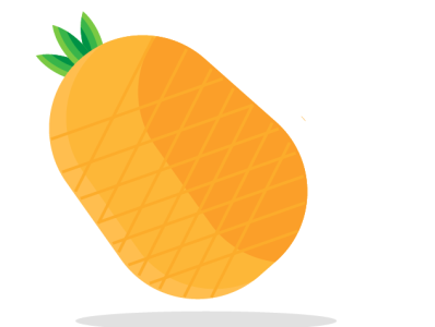 Illustration of Pineapple app branding design graphic design illustration logo typography ui ux vector
