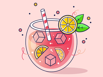 Illustration of Cocktail app design graphic design illustration ui ux vector