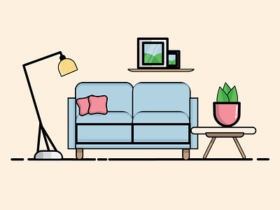 Illustration of Living Room