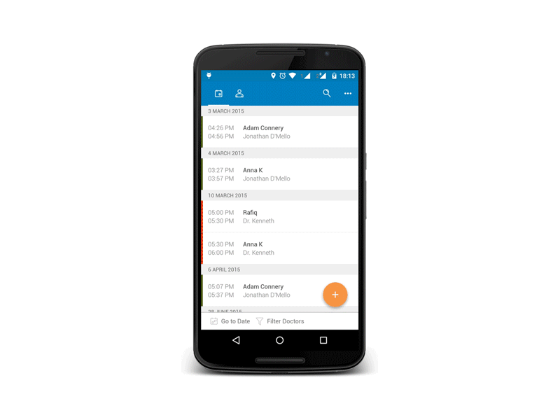 Ray Mobile: Material Refresh android animation gif healthcare material design practice management