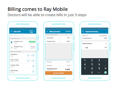 Ray Mobile: Billing android billing invoicing material design mobile