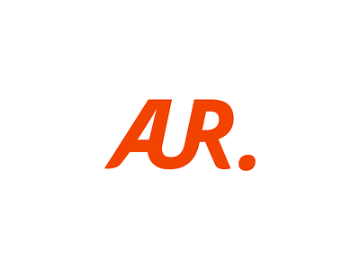 Crypto logo AUR branding crypto figma graphic design illustration illustrator lettering logo logo design orange