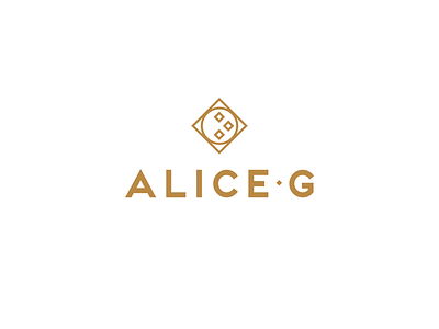 ALICE*G logo bag black branding classic design elegant figma gold graphic design handbag illustration illustrator linear logo photoshop