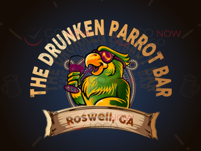 The Drunken Parrot Bar 3d animation branding design graphic design icon iconic illustration logo motion graphics ui ux vector