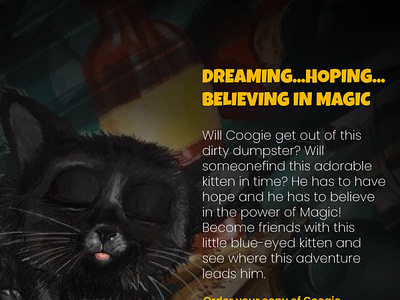 Coogie, The Dumpster Cat 3d book cover branding design graphic design iconic illustration logo