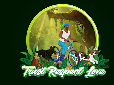 Trust, Respect & Love 3d branding design graphic design iconic illustration logo