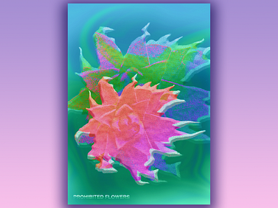 Liquid Flower poster design digital art graphic design illustration poster poster design