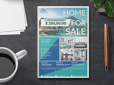 Real State Home Sale - Professional Business Flyer Design