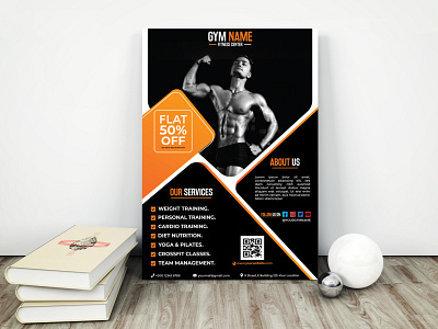 GYM Company Flyer - Professional Business Flyer Design advertising comapany flyer design fitness fitness flyer flyer flyer 2022 flyer design flyers graphic design gym gym flyer illustrator latest flyer design logo marketing my work new design own work poster